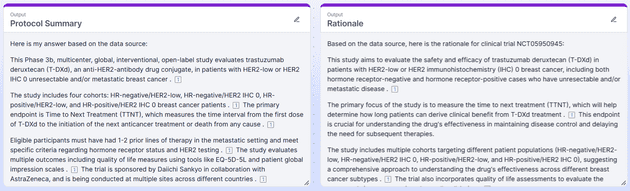 Amazon Q Business - Clinical trial example 1